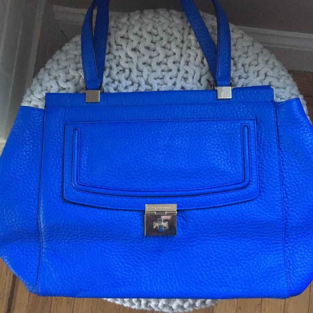 NWOT Kate Spade Blue Pebbled Leather Handbag